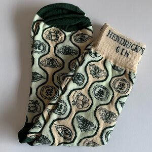 Hendrick’s Gin Ladies Green & Cream Socks